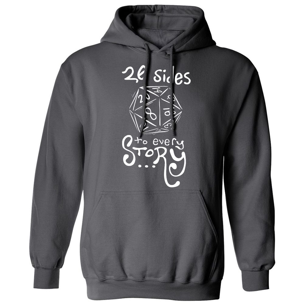 20 Sides to Every Story Classic Unisex Hoodie - Charcoal - 7