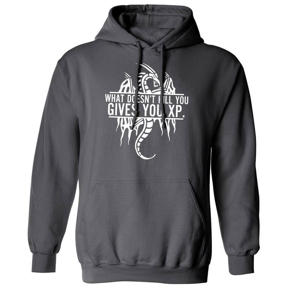 What Doesn't Kill You Classic Unisex Hoodie - Charcoal - 7