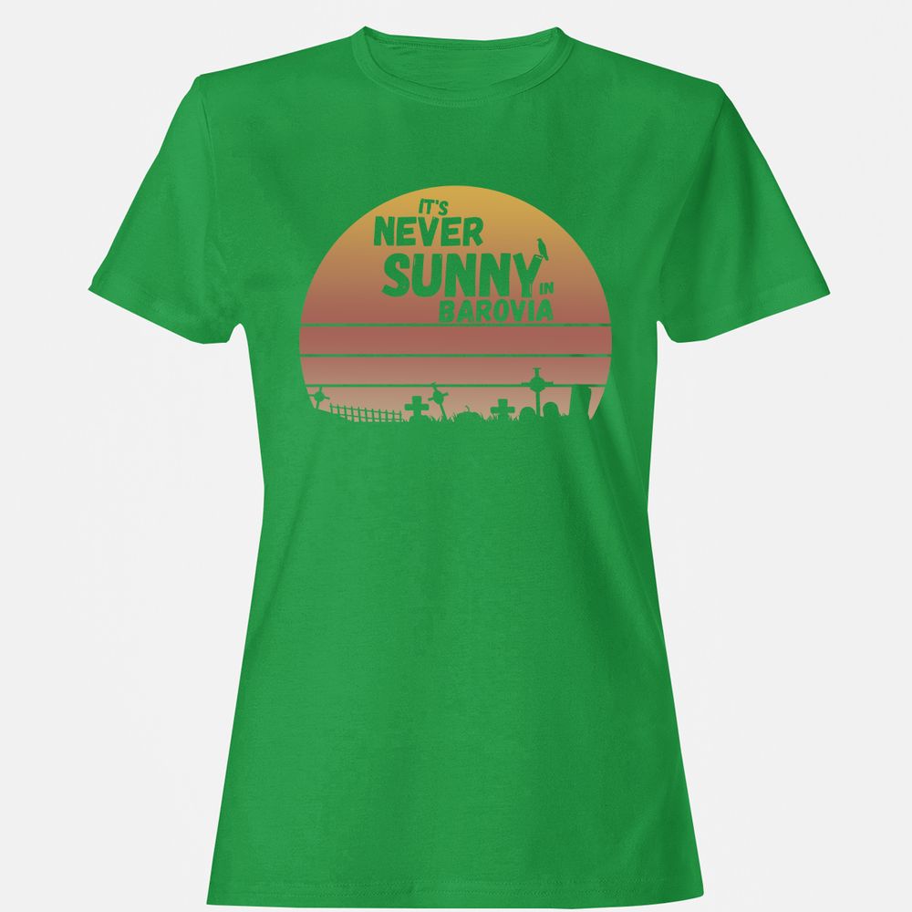 Vintage It's Never Sunny In Barovia Women's T-Shirt - Irish Green - 7