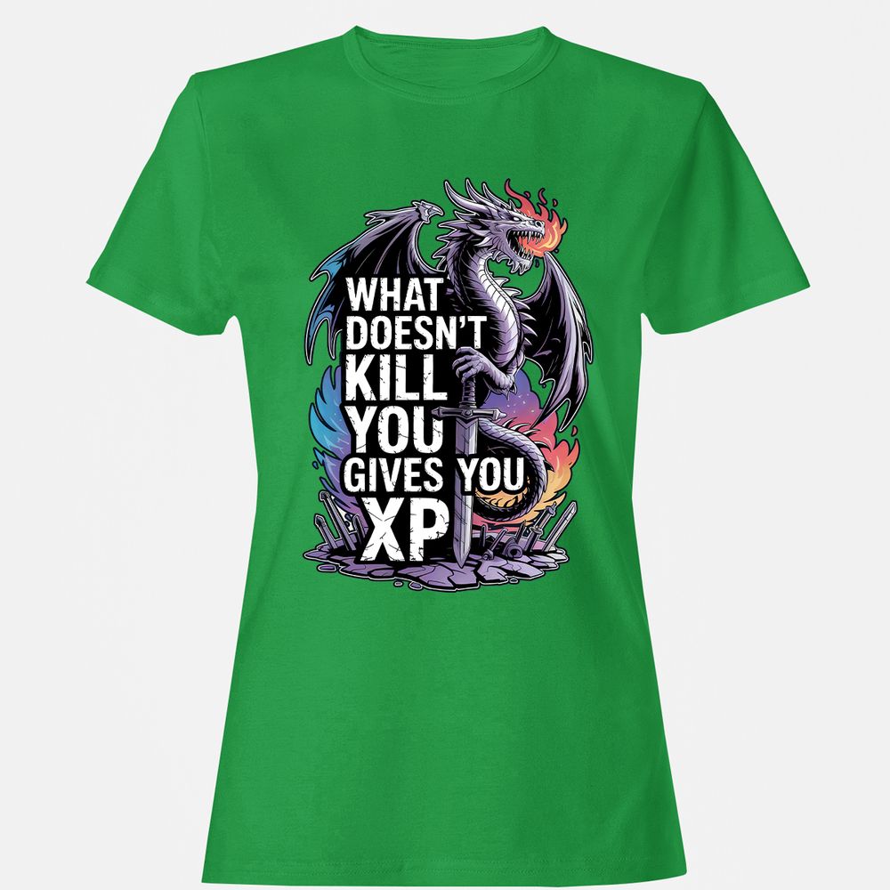 What Doesn't Kill You Dragon Women's T-Shirt - Irish Green - 7