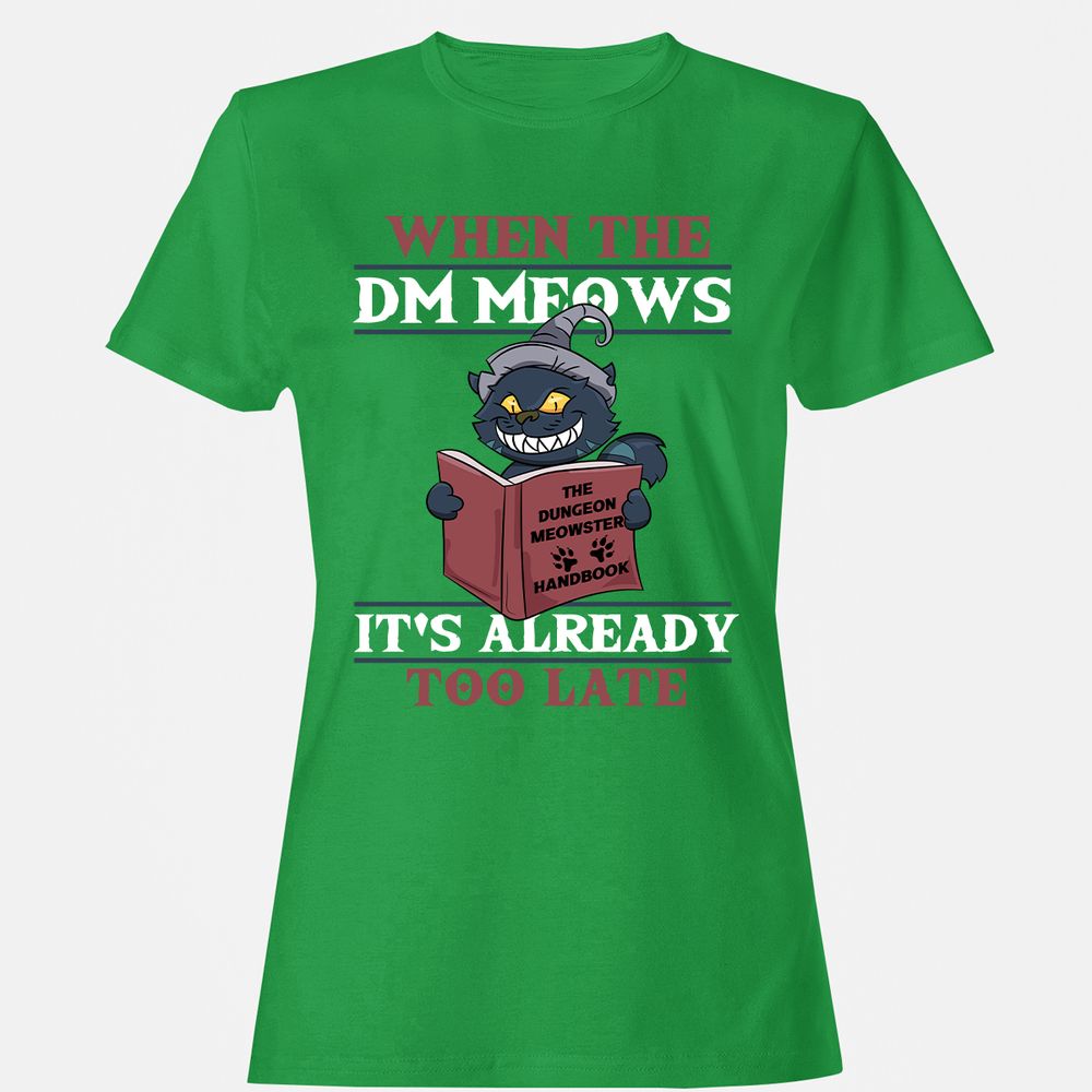 When The DM Meow Women's T-Shirt - Irish Green - 7