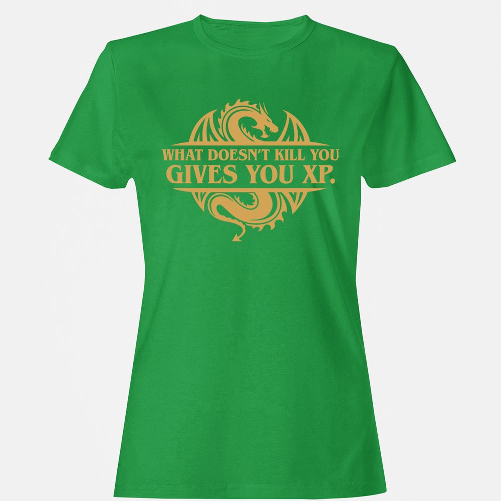 What Doesn't Kill You Gives You XP Women's T-Shirt - Irish Green - 7