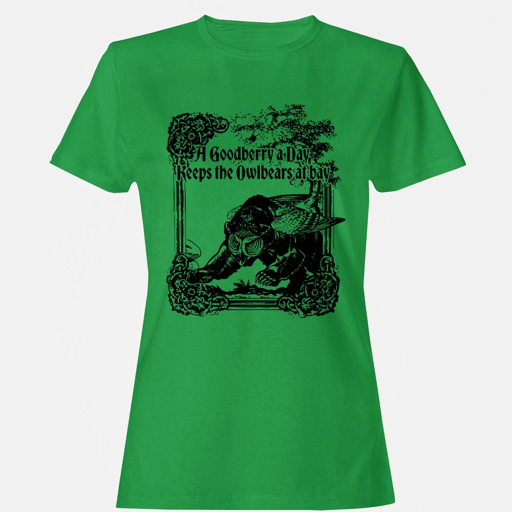 A Goodberry A Day Keeps The Owlbears At Bay Women's T-Shirt - Irish Green - 7