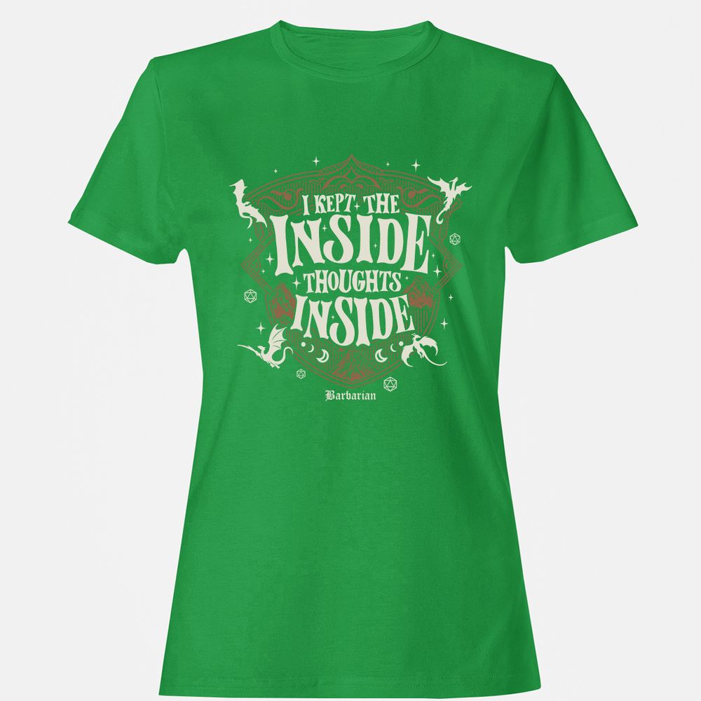 Barbarian I Kept The Inside Thoughts Inside - Irish Green - 7