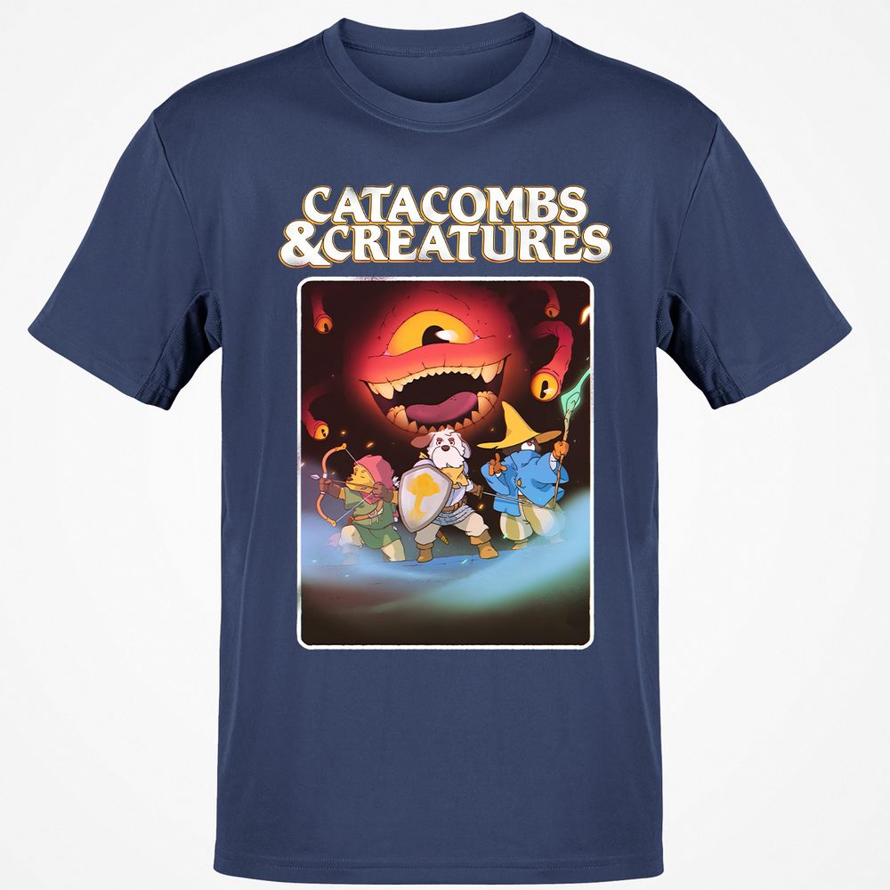 Catacombs & Creatures Classic Unisex T-Shirt - Navy - 7