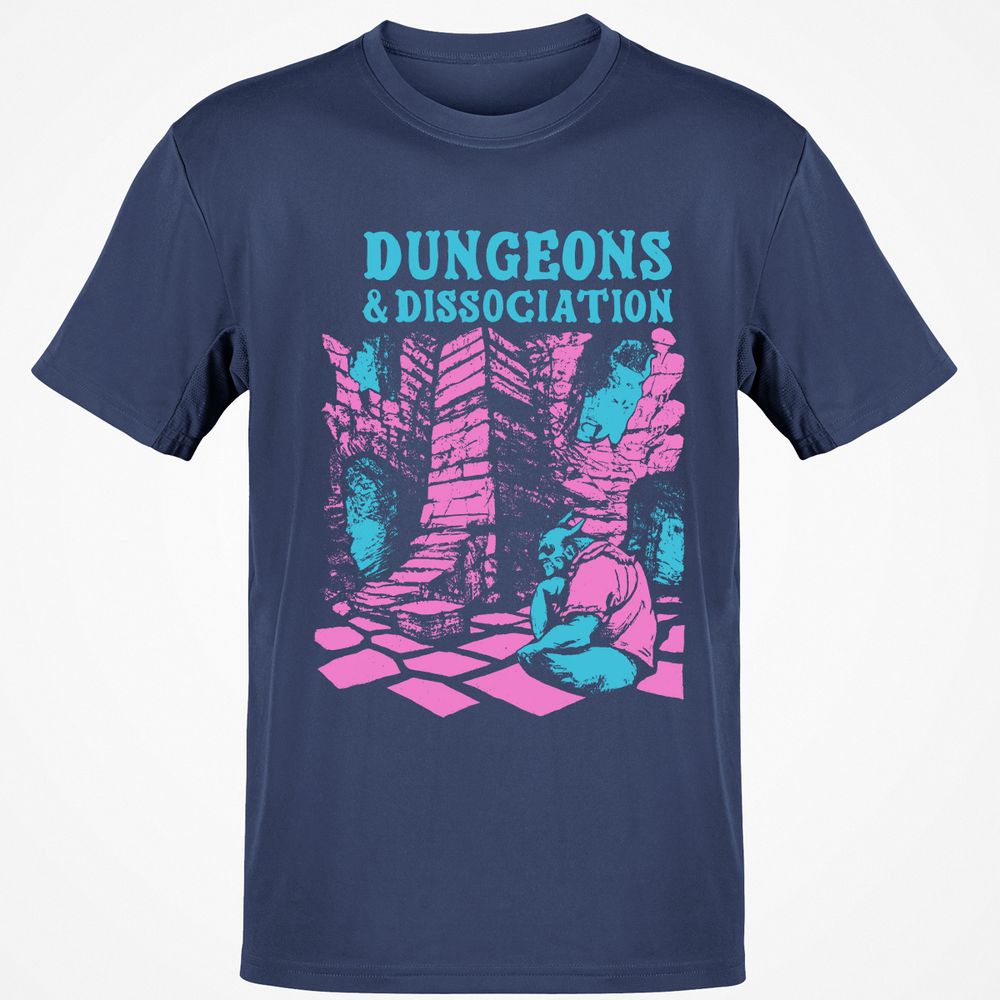 Dungeons And Dissociation Classic Unisex T-Shirt - Navy - 7