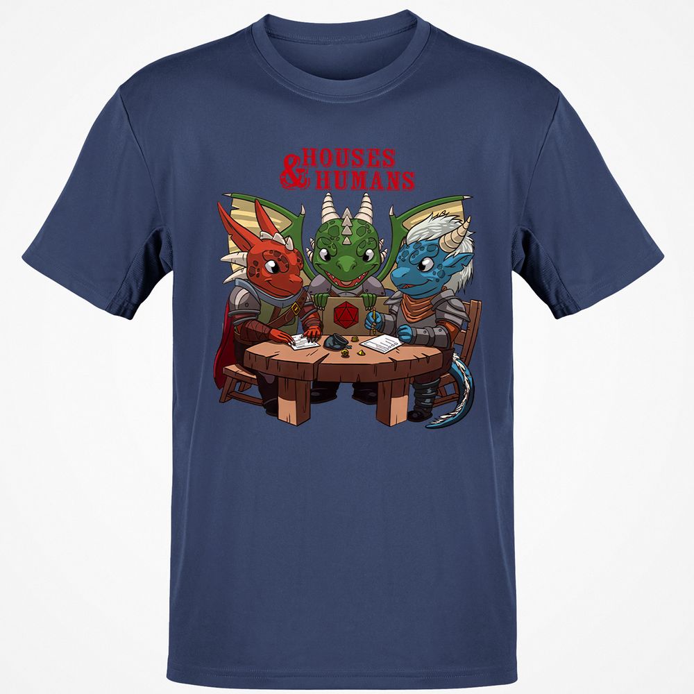 Houses & Humans Classic Unisex T-Shirt - Navy - 7