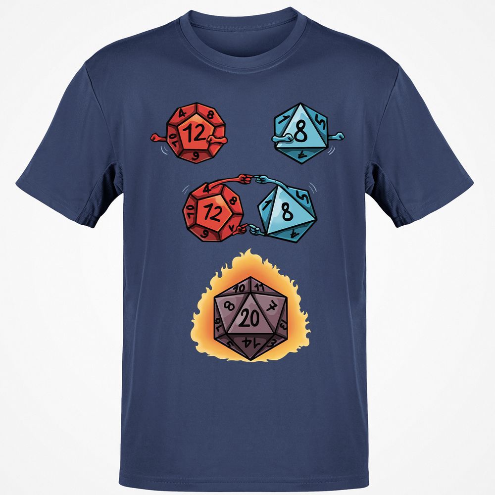Dice Fusion RPG Classic Unisex T-Shirt - Navy - 7