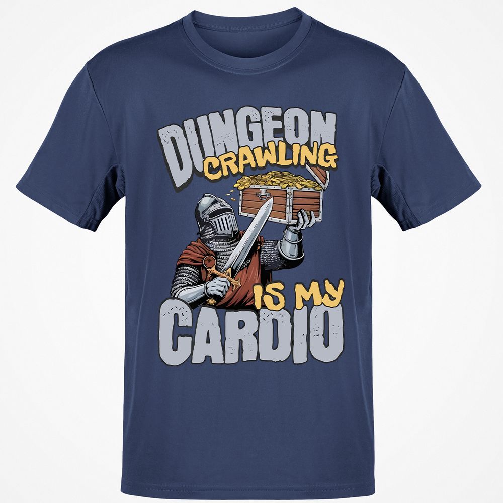 Dungeon Crawling Is My Cardio Classic Unisex T-Shirt - Navy - 7