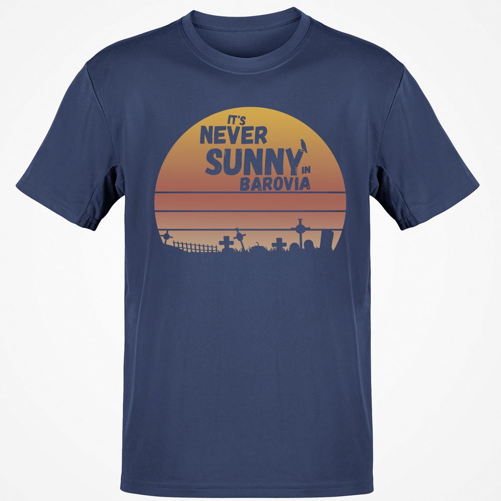 Vintage It's Never Sunny In Barovia Classic Unisex T-Shirt - Navy - 7