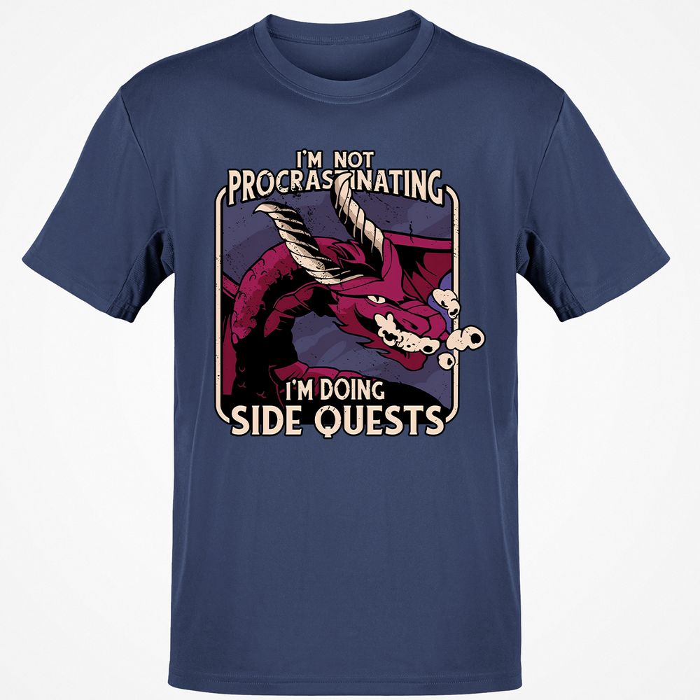 Doing Side Quests Classic Unisex T-Shirt - Navy - 7