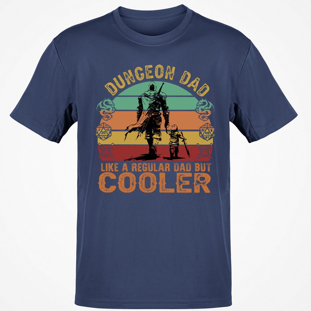 Dungeon Dad Like A Regular Dad Classic Unisex T-Shirt - Navy - 7