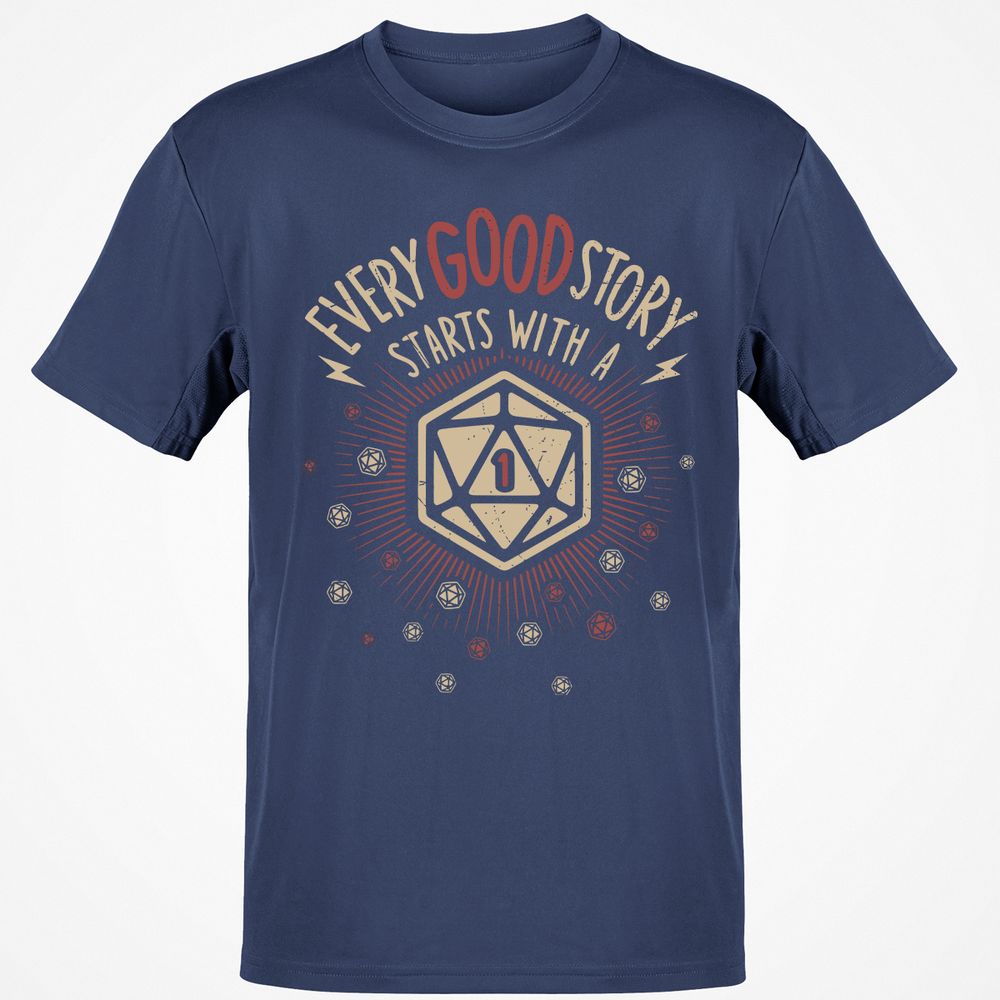 Good Story Starts With A 1 T-Shirt - Navy - 7