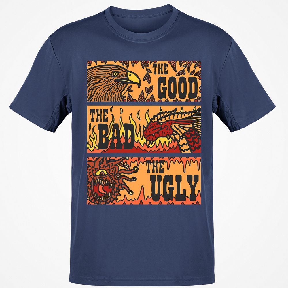 The Good The Bad The Ugly Classic Unisex T-Shirt - Navy - 7