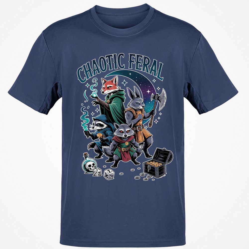 Chaotic Feral Classic Unisex T-Shirt - Navy - 7