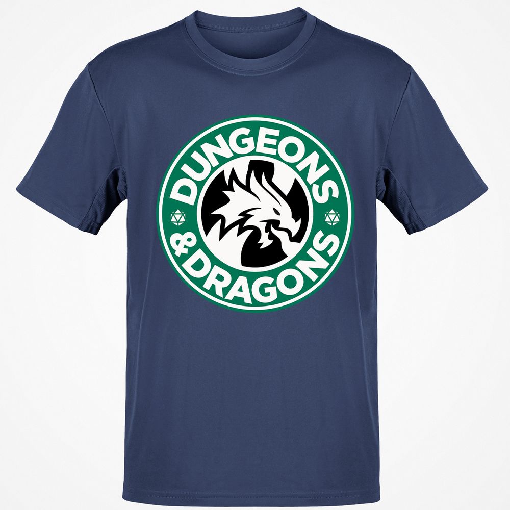 D&D Coffee Classic Unisex T-Shirt - Navy - 7