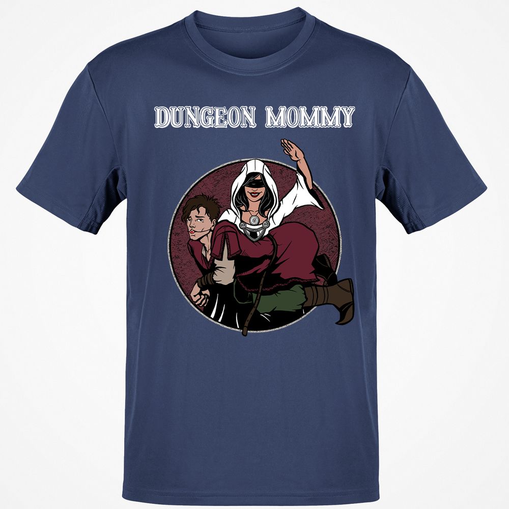 Dominant Dungeon Mommy Classic Unisex T-Shirt - Navy - 7