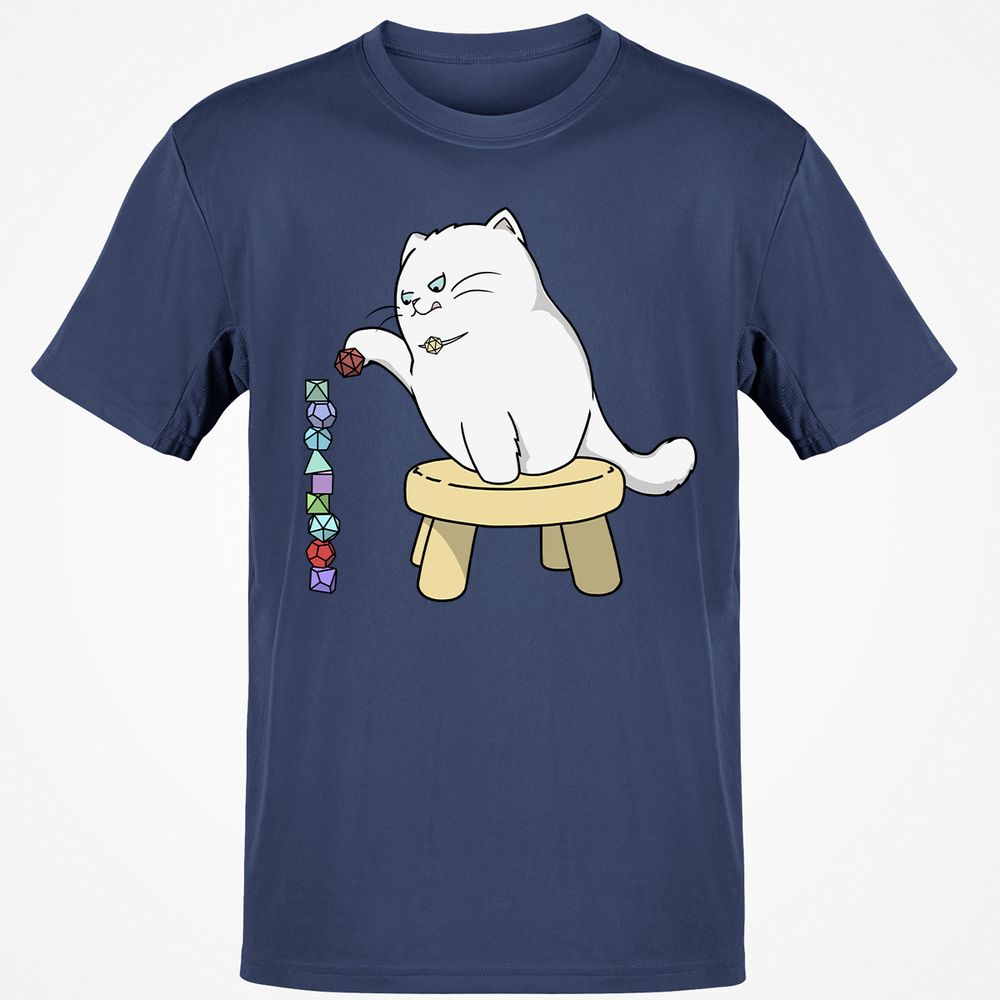 Cat Stacking Dice T-Shirt - Navy - 7