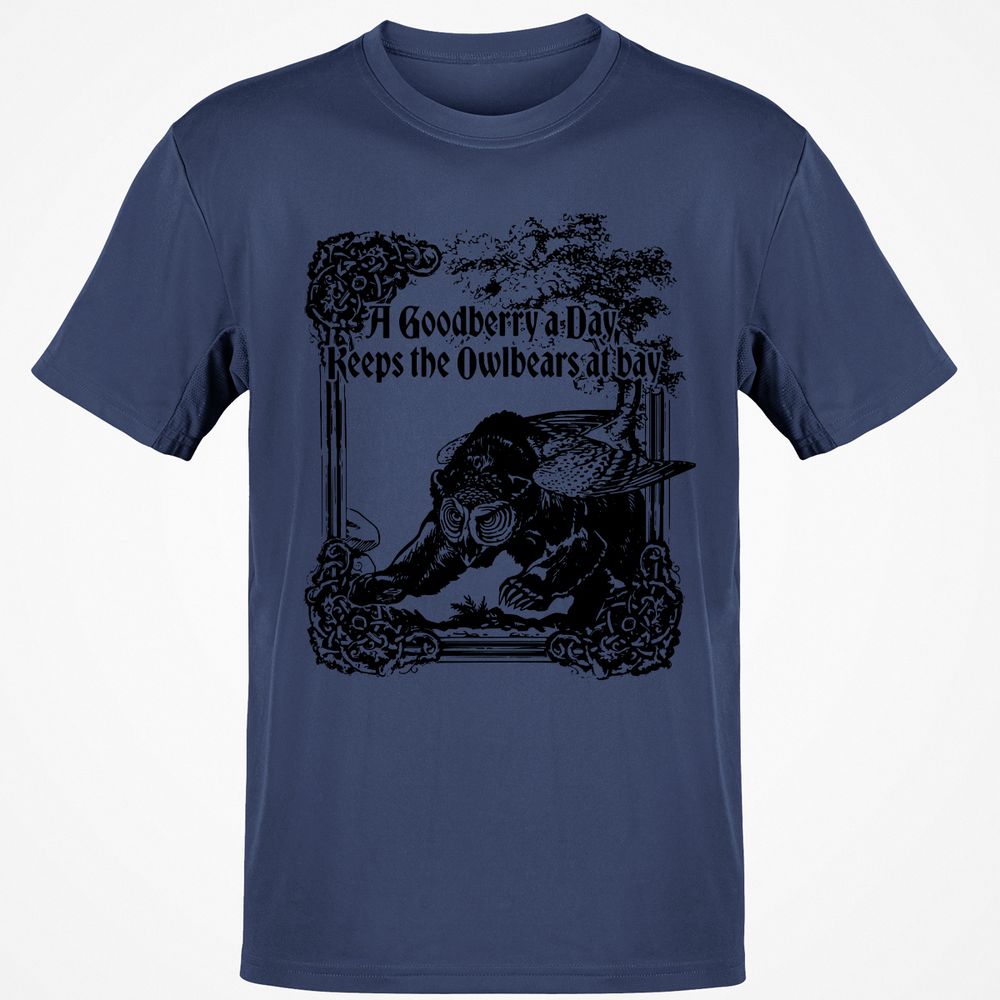A Goodberry A Day Keeps The Owlbears At Bay Classic Unisex T-Shirt - Navy - 7