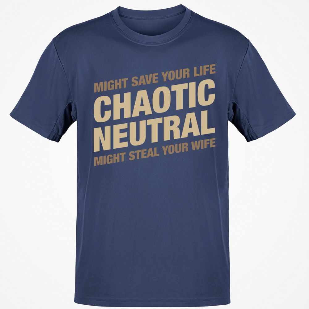 Might Save Your Life Might Steal Your Wife T-Shirt - Navy - 7