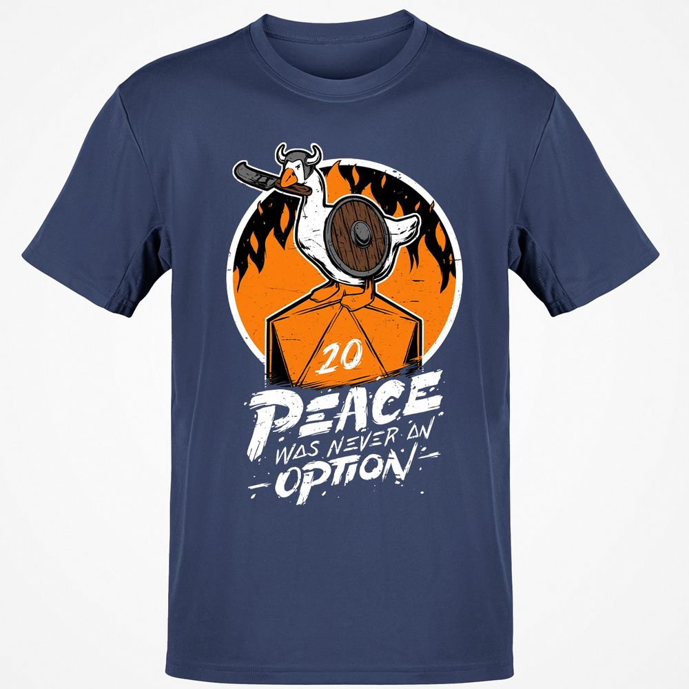 Peace Was Never An Option Classic Unisex T-Shirt - Navy - 7