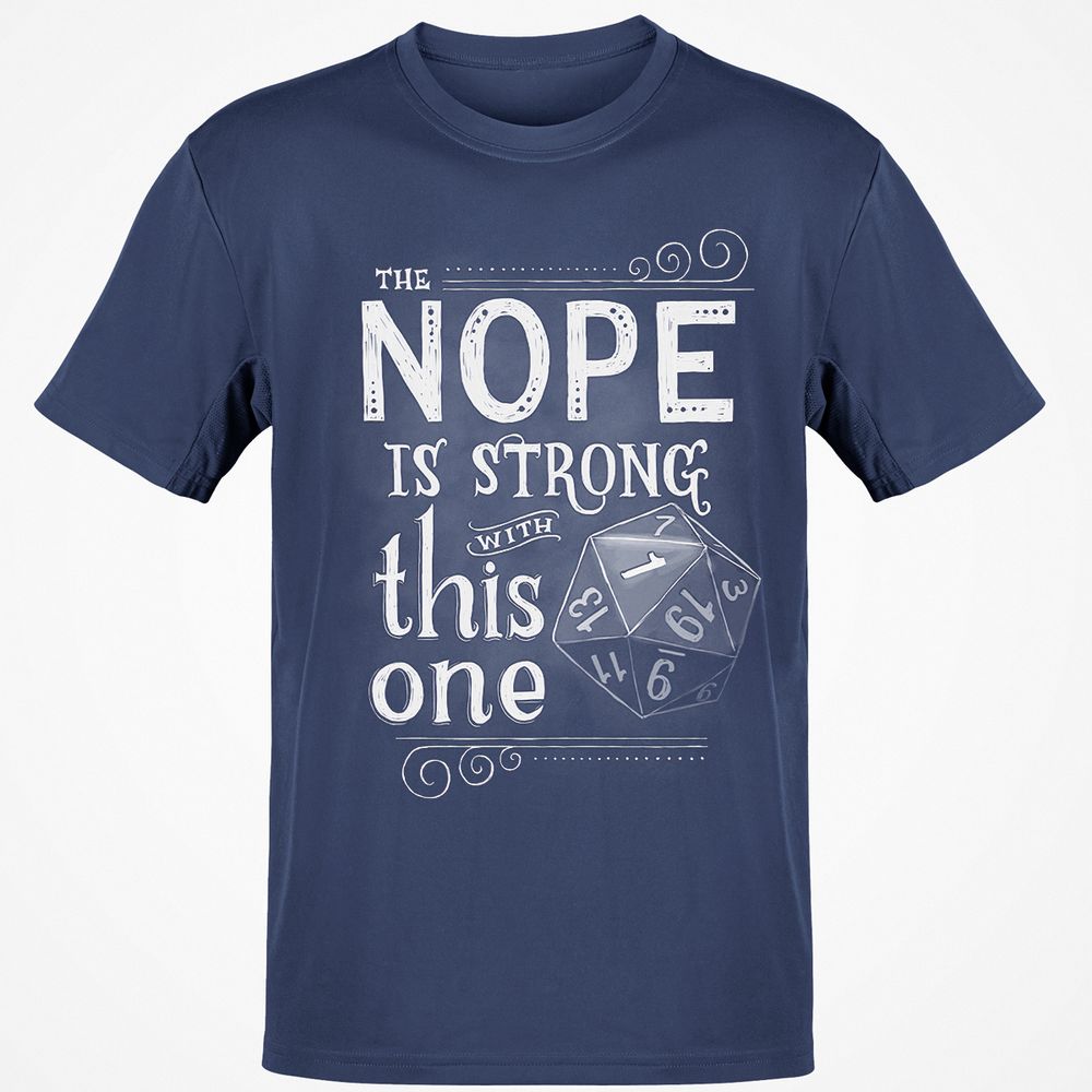 The NOPE is Strong with This One T-Shirt - Navy - 7