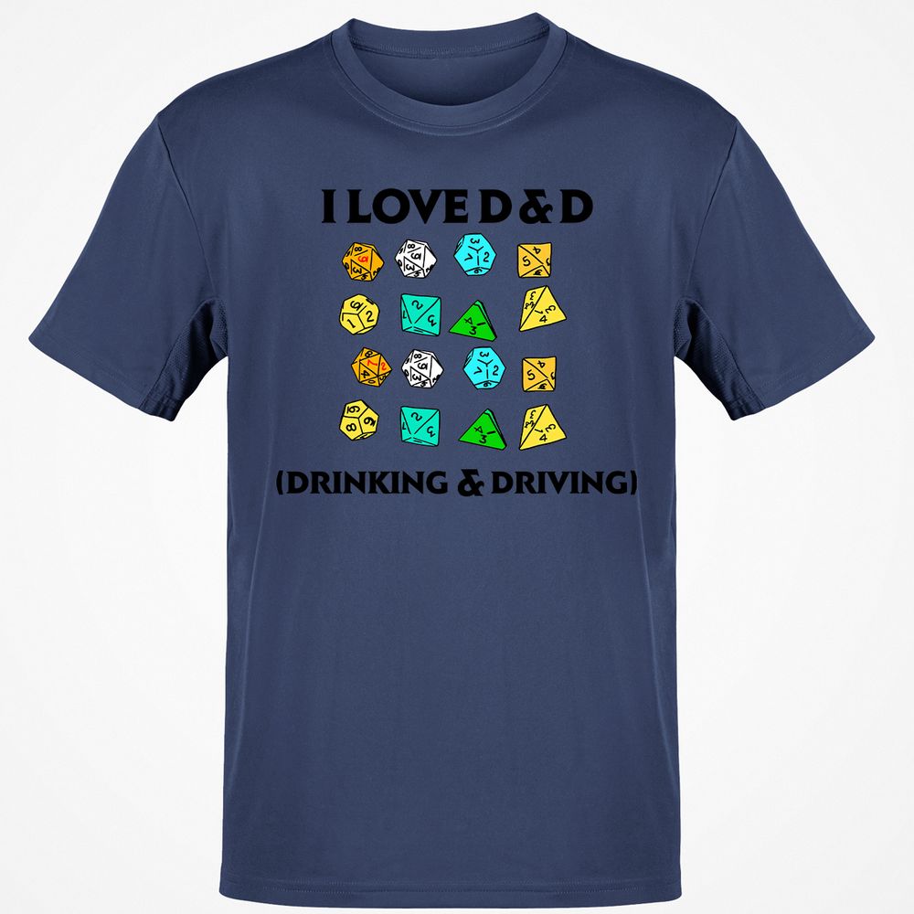 Drinking & Driving Classic Unisex T-Shirt - Navy - 7