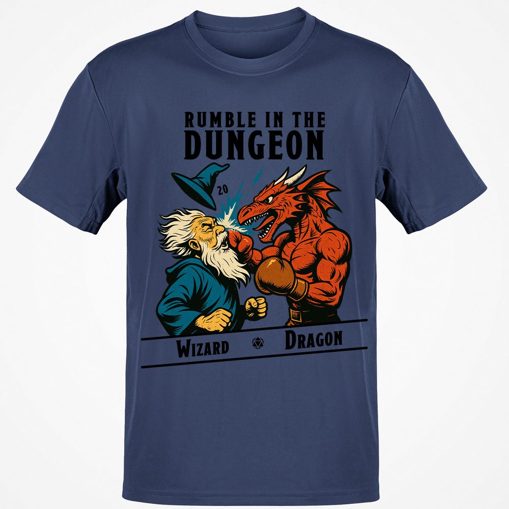Rumble in the Dungeon Classic Unisex T-Shirt - Navy - 7