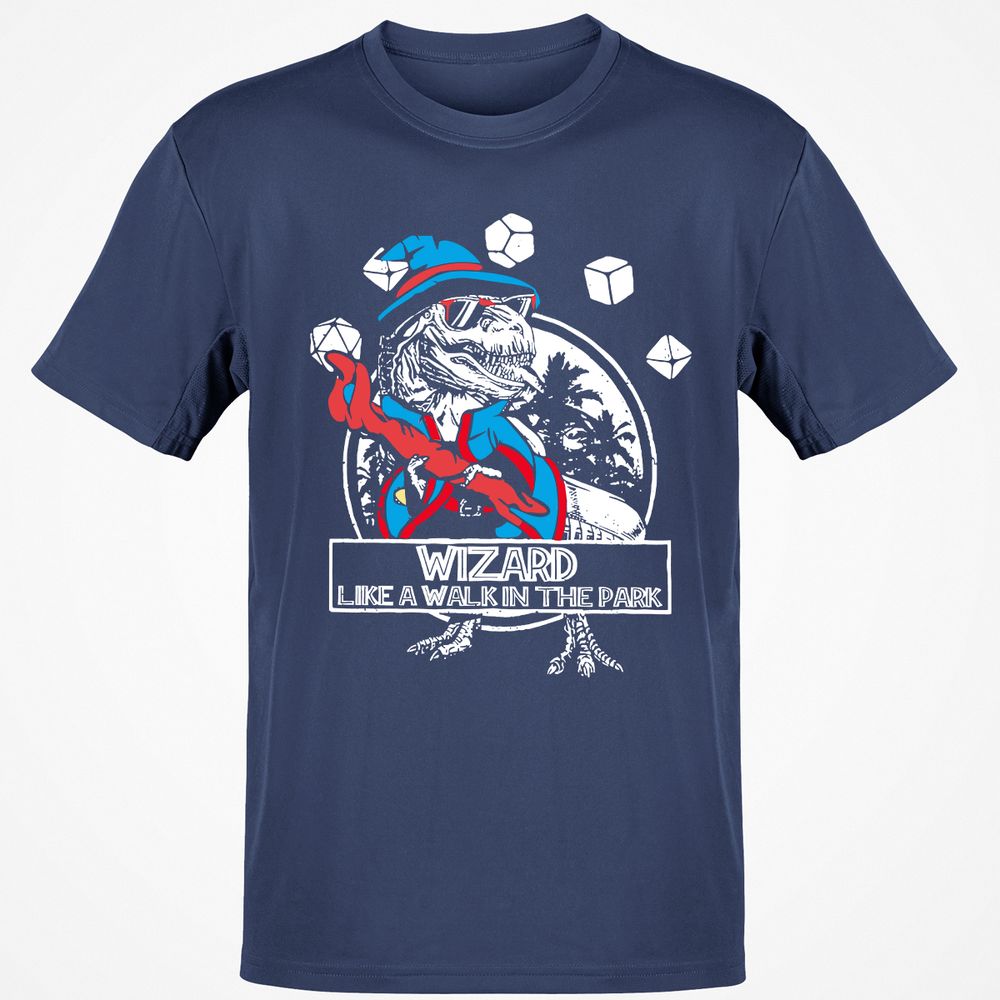 Wizard Like The Walk In The Park Classic Unisex T-Shirt - Navy - 7