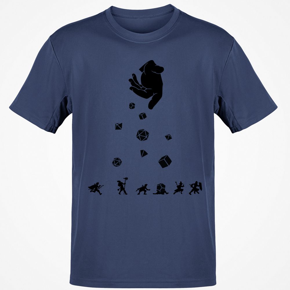 Rocks Fall, Everyone Dice T-Shirt - Navy - 7