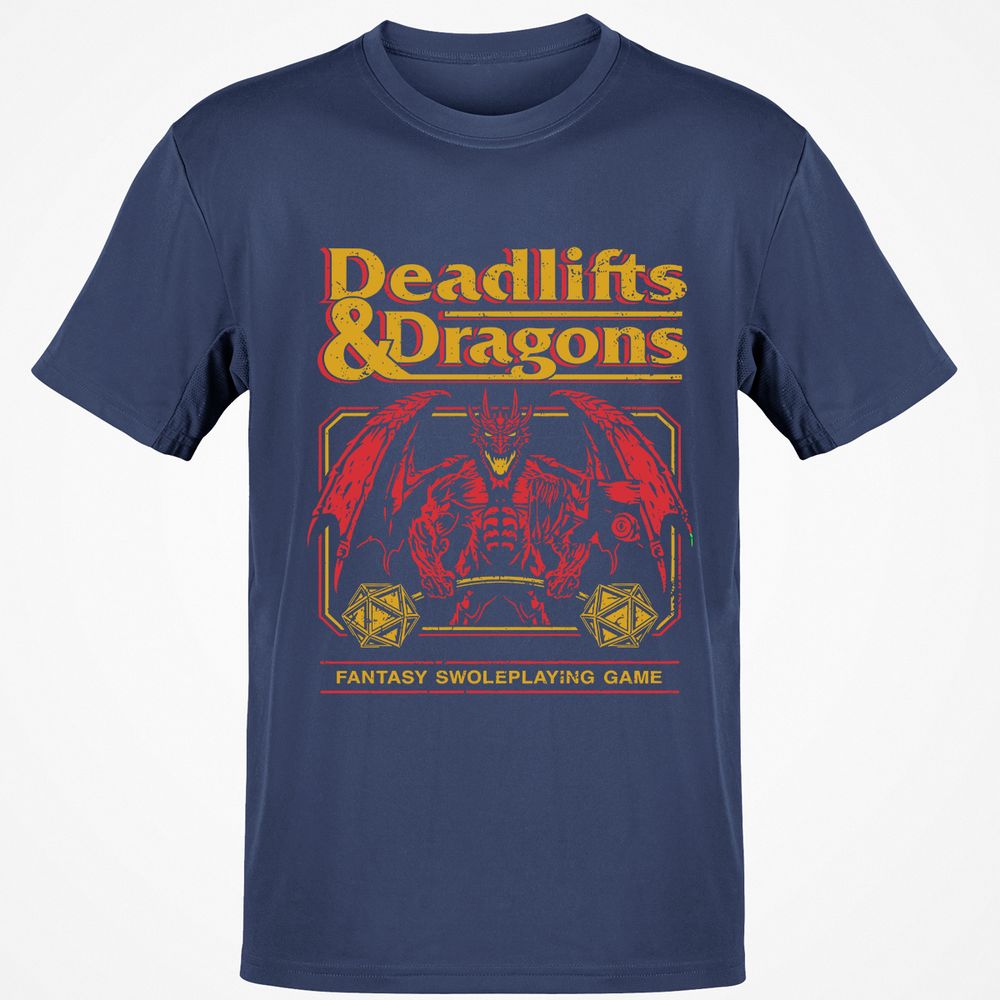 Deadlifts & Dragons - Navy - 7