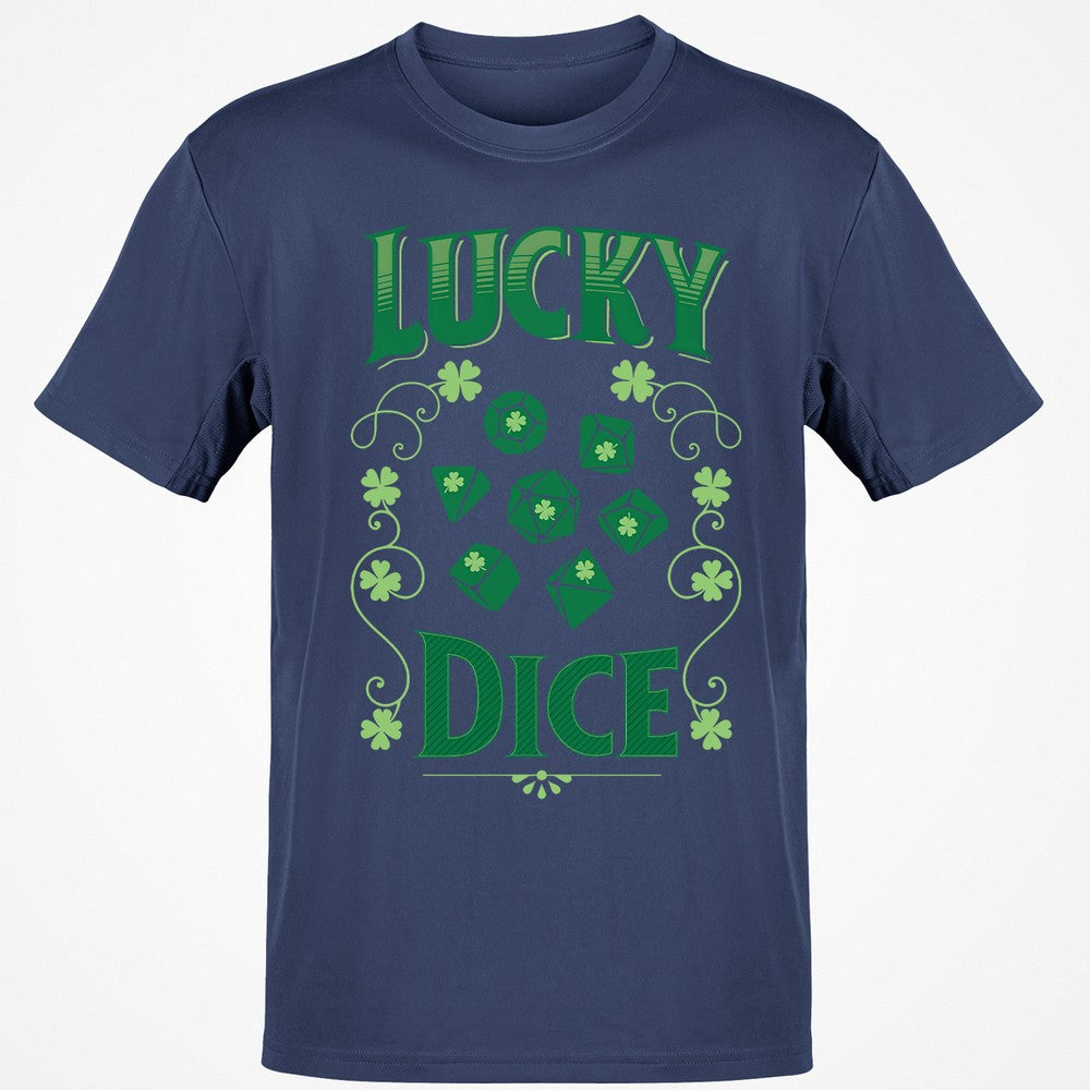 Lucky Dice Classic Unisex T-Shirt - Navy - 7