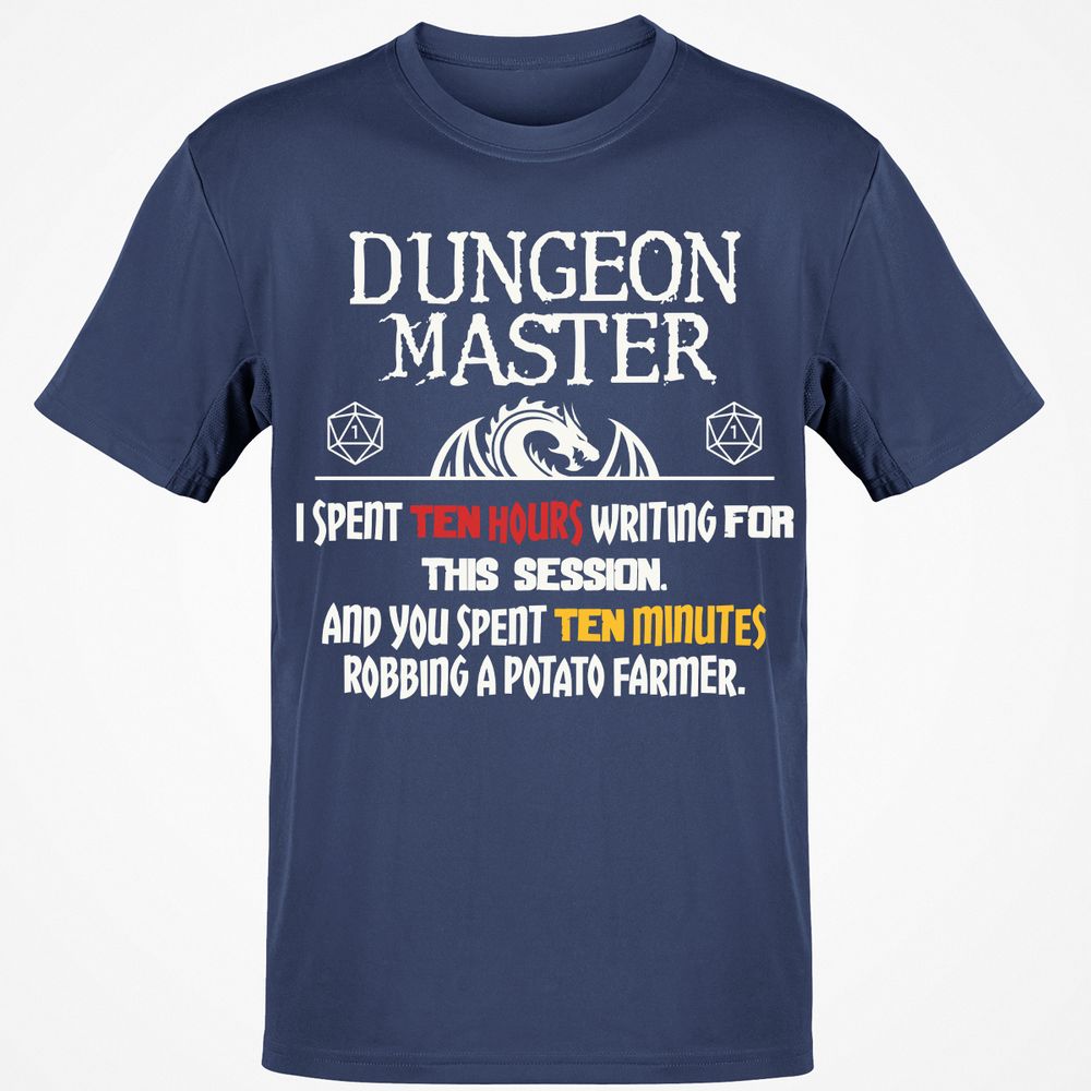 Dungeon Master Chaos Meme Classic Unisex T-Shirt - Navy - 7