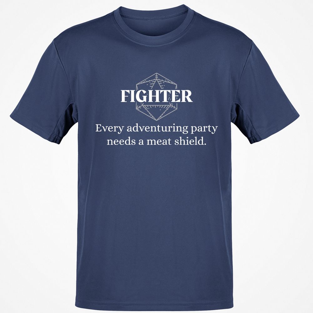 Fighter – Every Party Needs A Meat Shield Classic Unisex T-Shirt - Navy - 7
