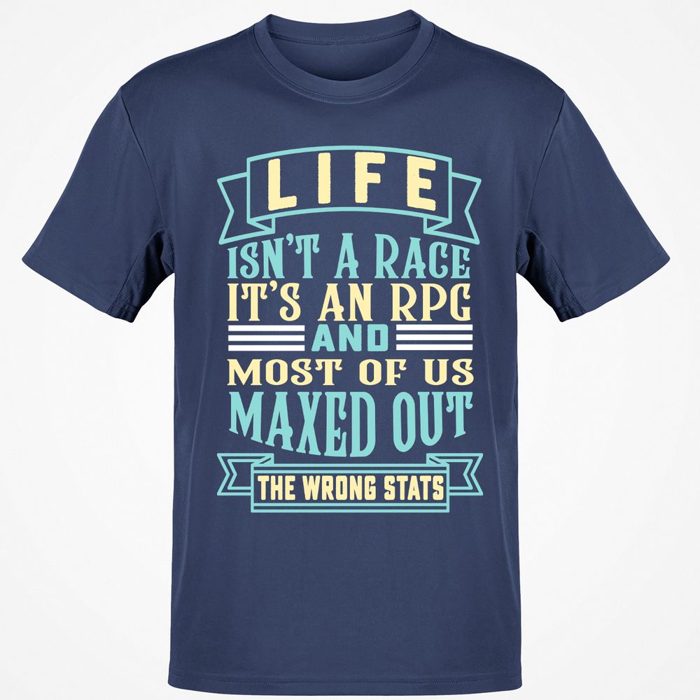 Life Is A RPG T-Shirt - Navy - 7