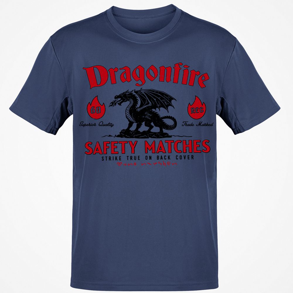 Dragonfire Classic Unisex T-Shirt - Navy - 7