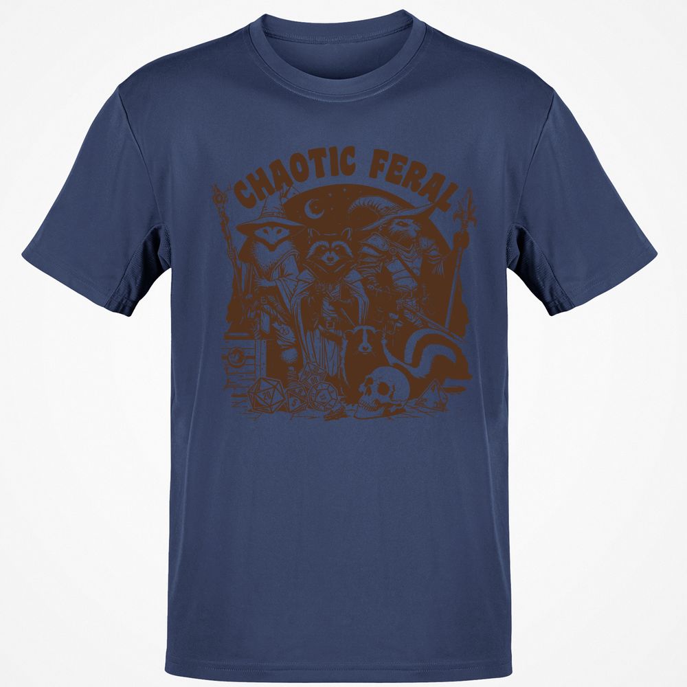 DND Inspired Raccoon Opossum Chaotic Feral - Navy - 7