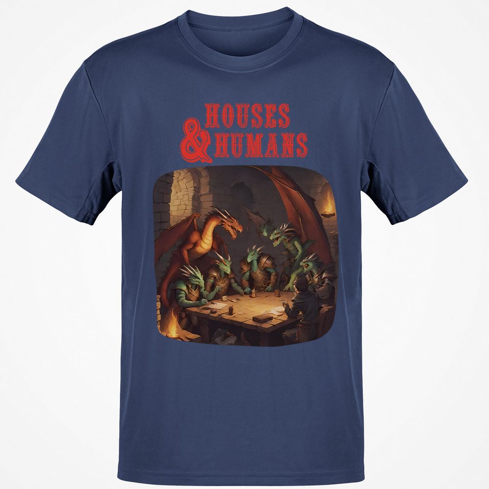 Houses And Humans Classic Unisex T-Shirt - Navy - 7