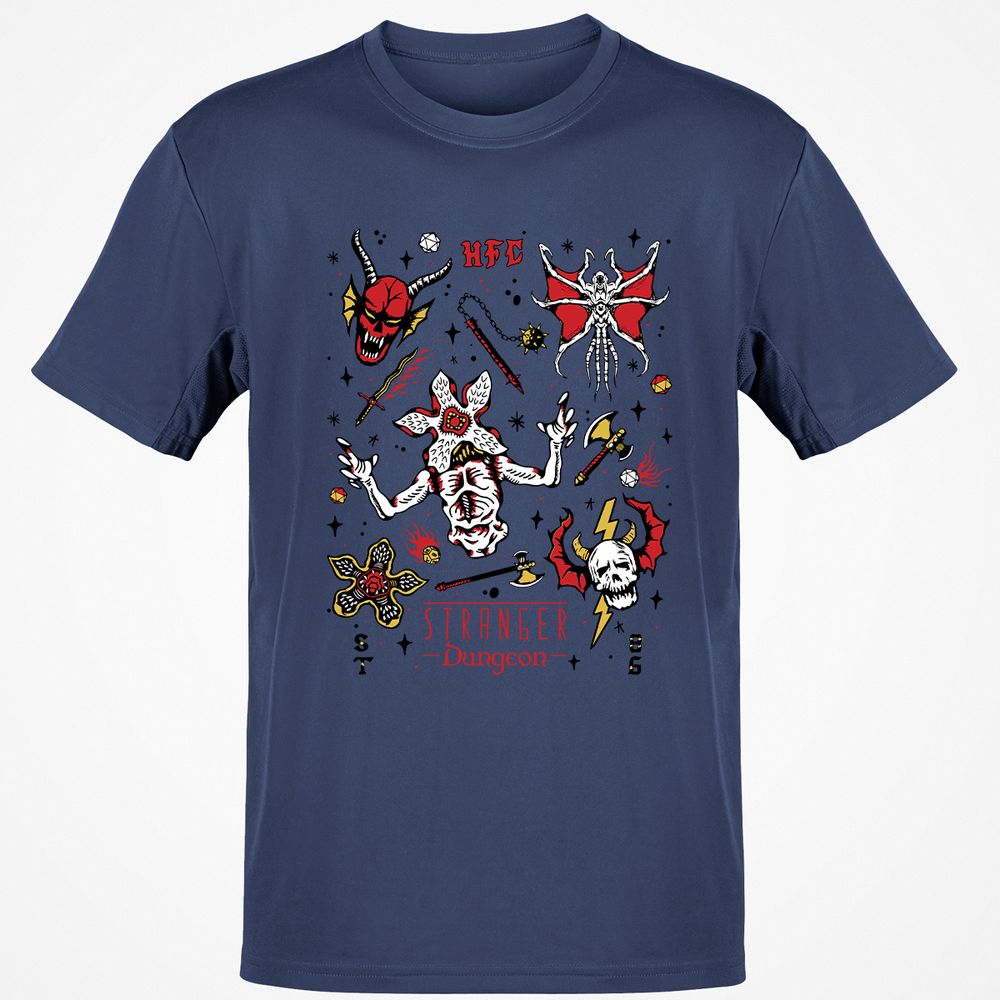 STRANGER DUNGEON Classic Unisex T-Shirt - Navy - 7