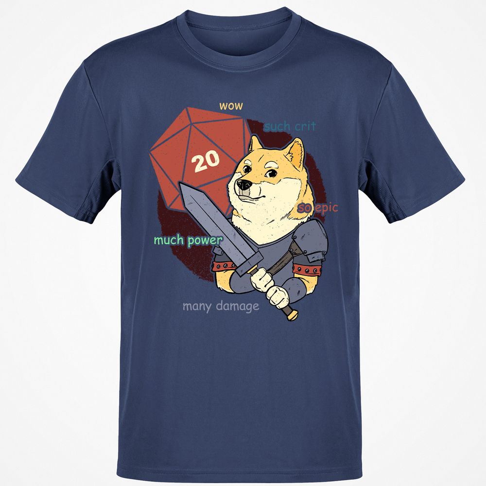 DnD Dogue Classic Unisex T-Shirt - Navy - 7