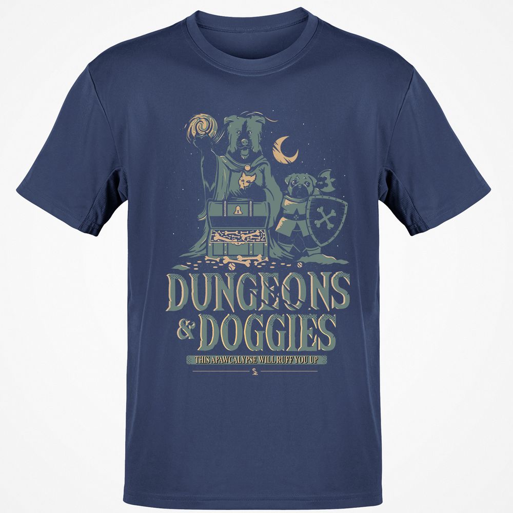 Dungeons & Doggies Classic Unisex T-Shirt - Navy - 7