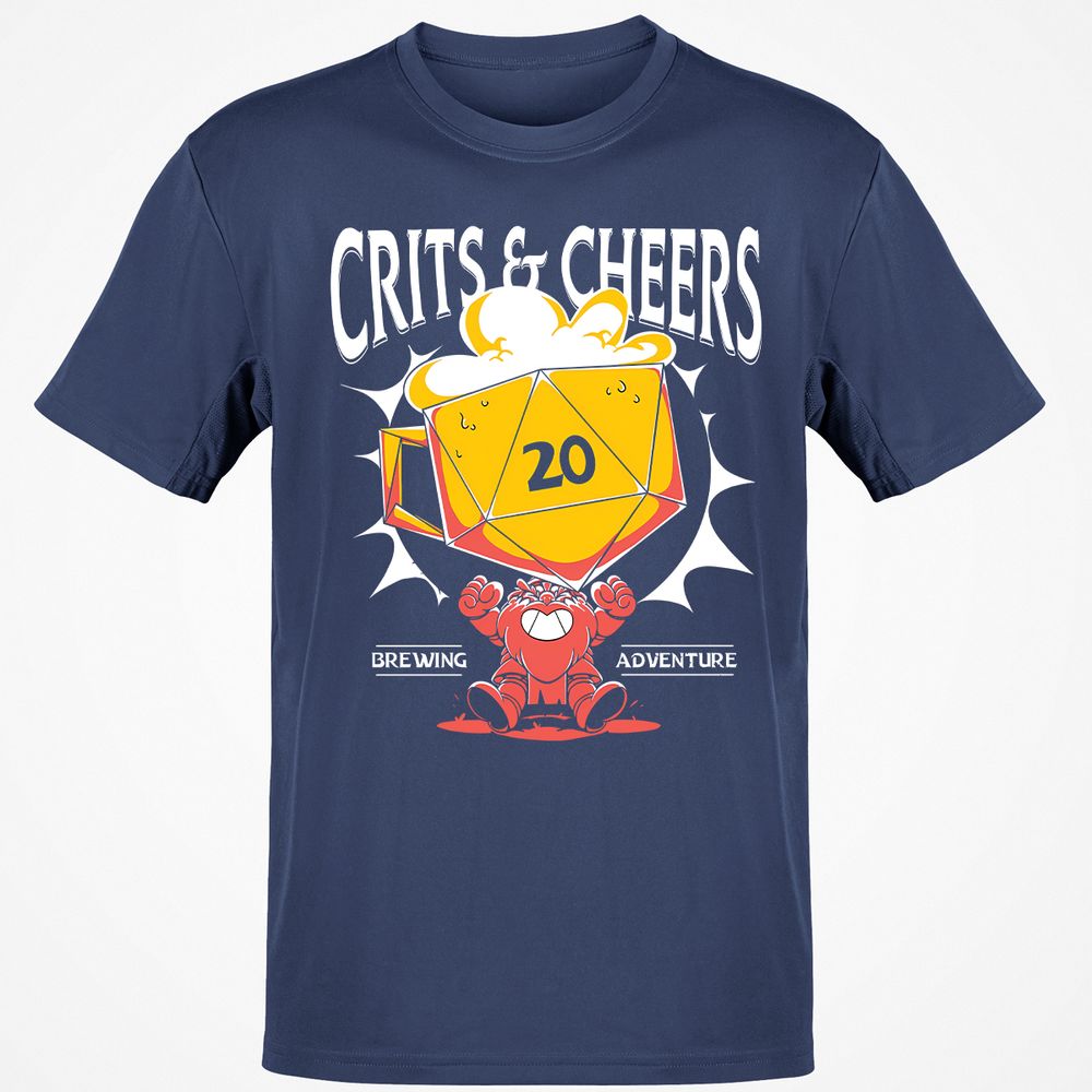 Crits & Cheers Classic Unisex T-Shirt - Navy - 7