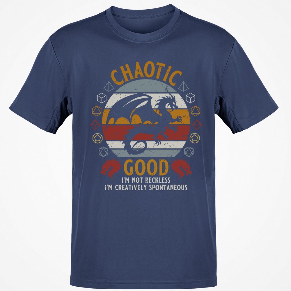 Chaotic Good Classic Unisex T-Shirt - Navy - 7