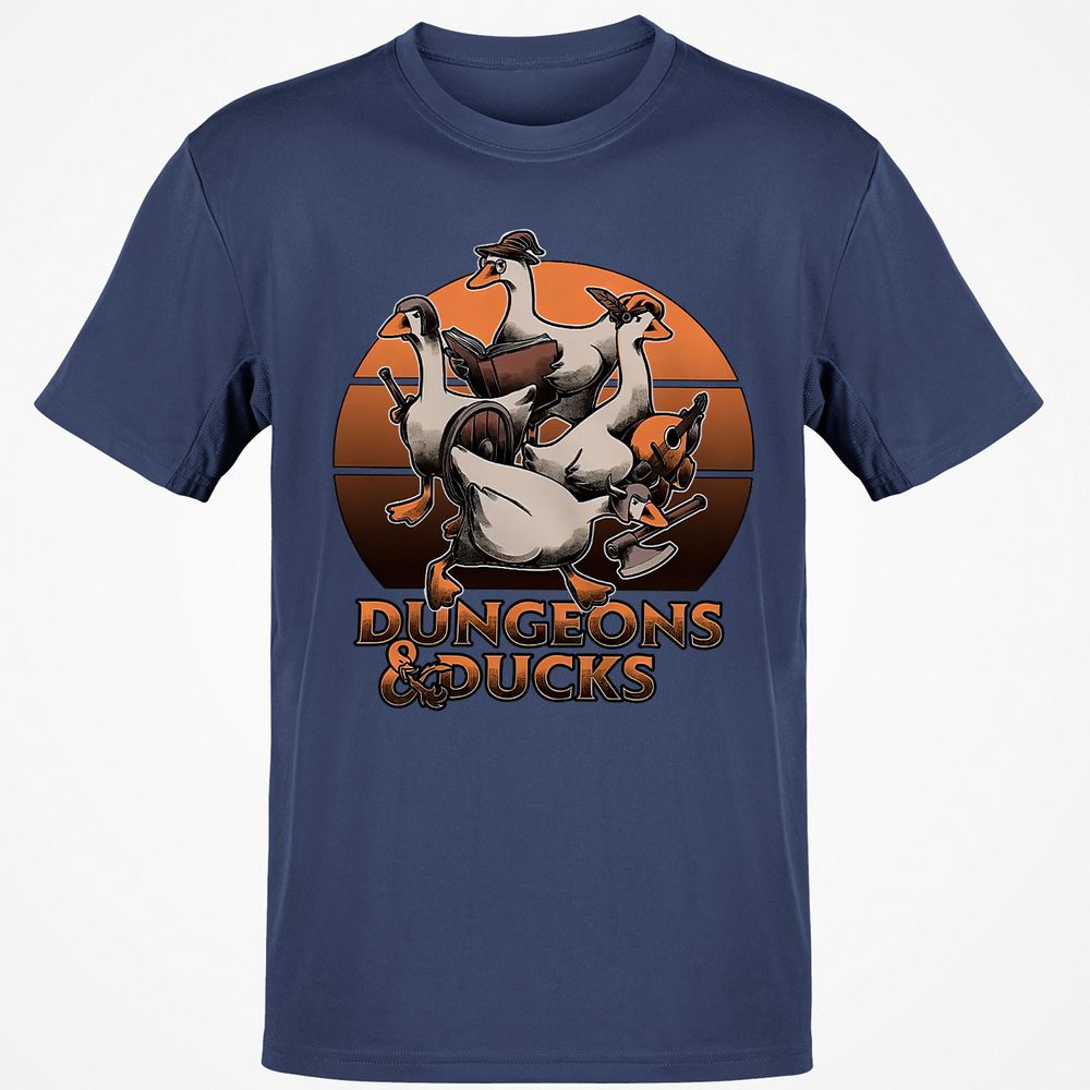 Dungeons And Ducks Classic Unisex T-Shirt - Navy - 7