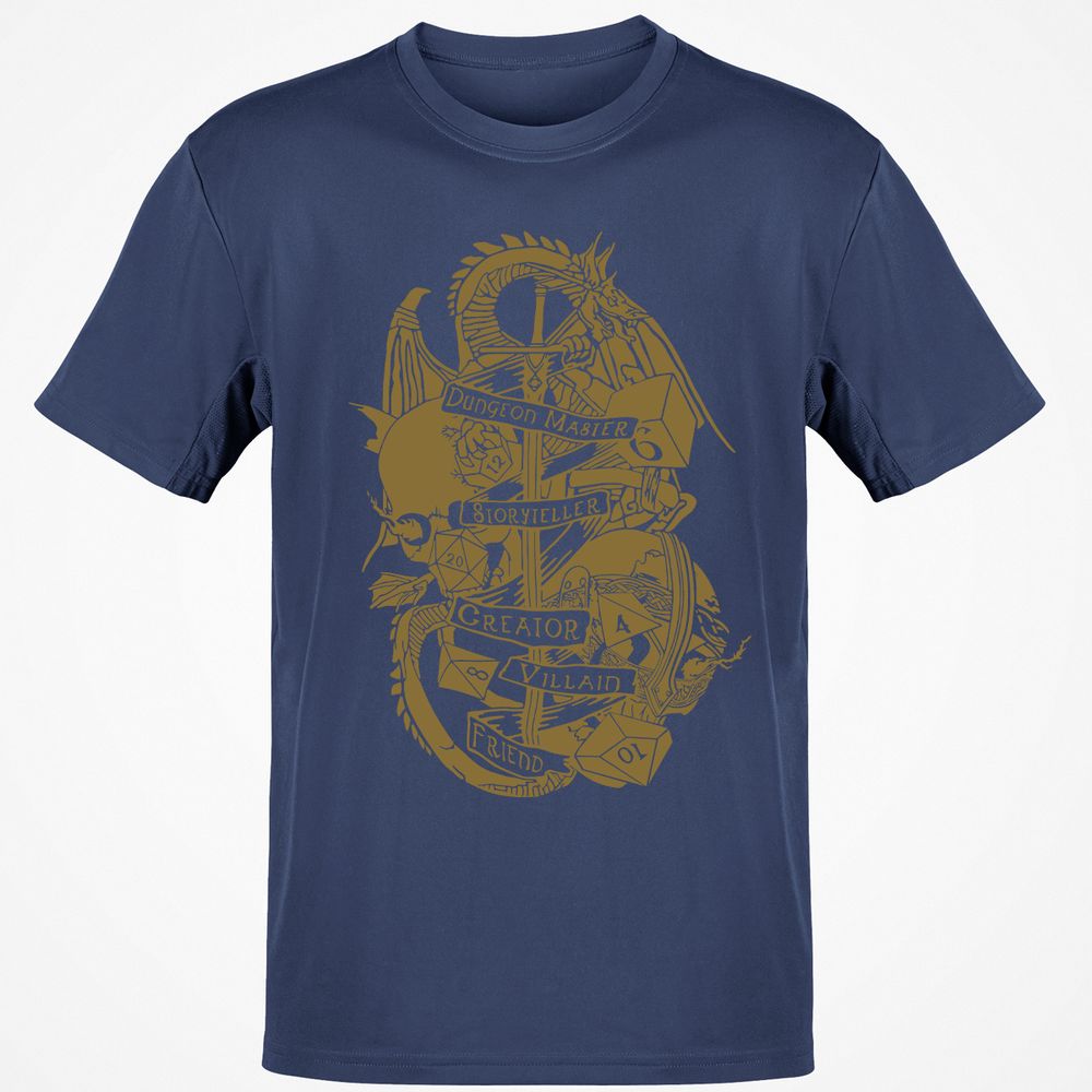 Dungeon Master Dragon Classic Unisex T-Shirt - Navy - 7