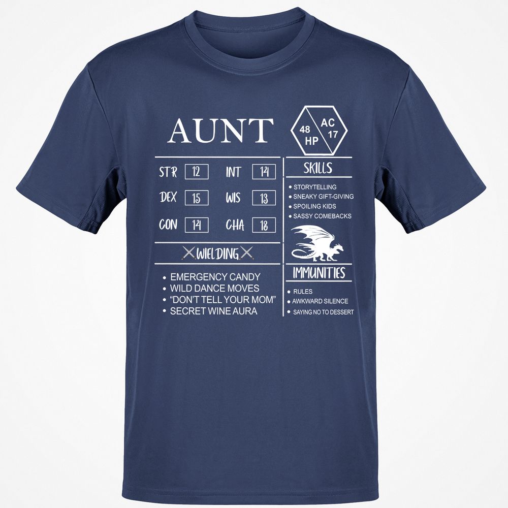 Aunt Stats Classic Unisex T-Shirt - Navy - 7
