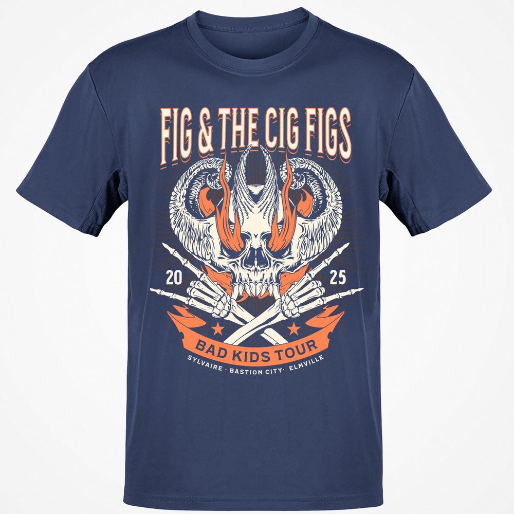 Fig and the Cig Figs, Dimension 20 Classic Unisex T-Shirt - Navy - 7