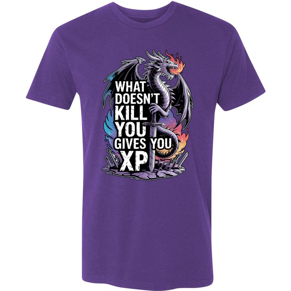 What Doesn't Kill You Dragon Premium Unisex T-Shirt - Purple Rush - 7