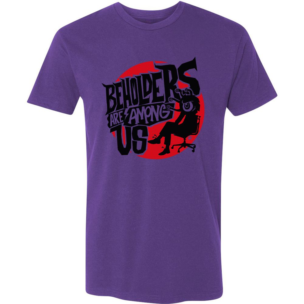 Beholders Are Among Us Premium Unisex T-Shirt - Purple Rush - 7