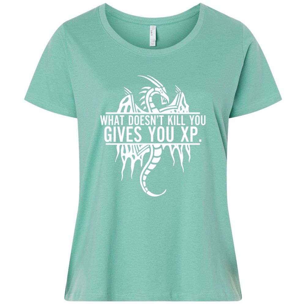 What Doesn't Kill You Ladies Curvy Jersey - Saltwater - 7